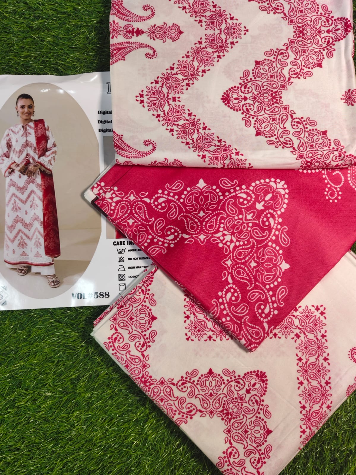 π Iznik π | 3PC Unstitched Linan Suits | Elegance Wear