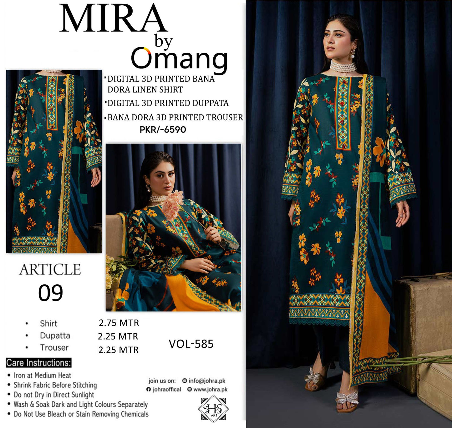 ๐พ Mira By Omang ๐พ | 3PC Linen Suits | Bana Dora