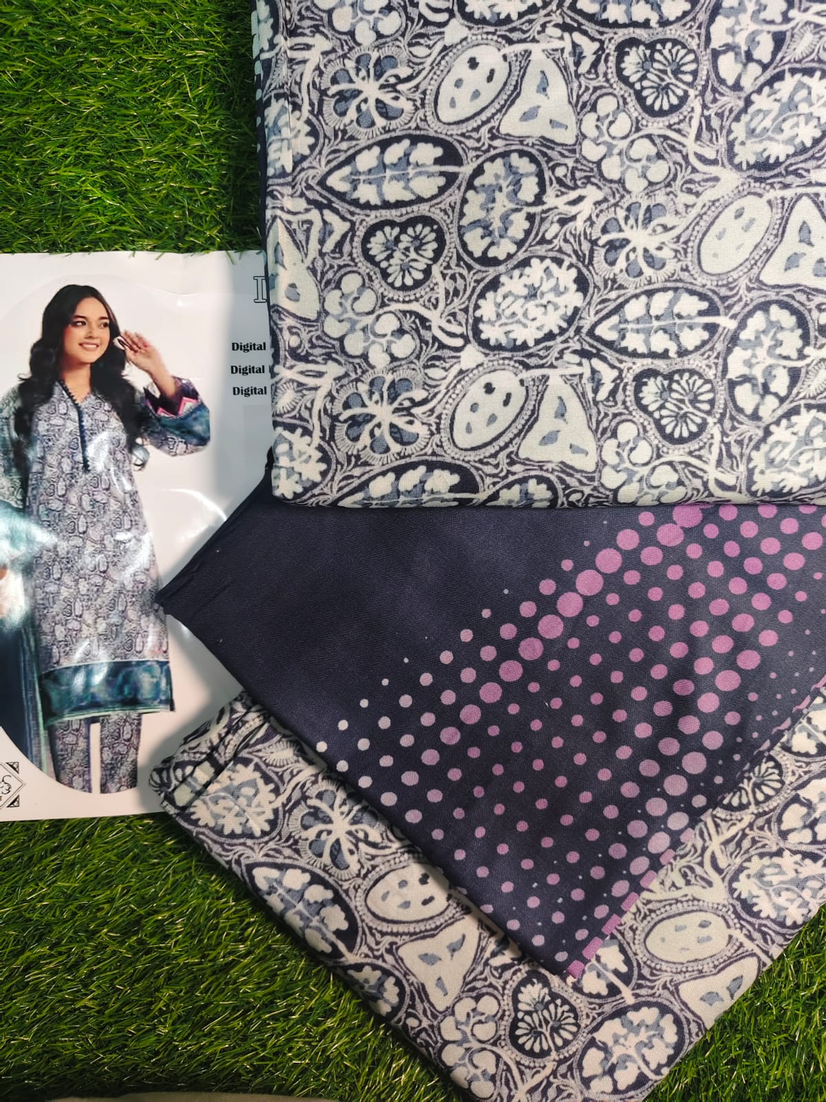 π Iznik π | 3PC Unstitched Linan Suits | Elegance Wear