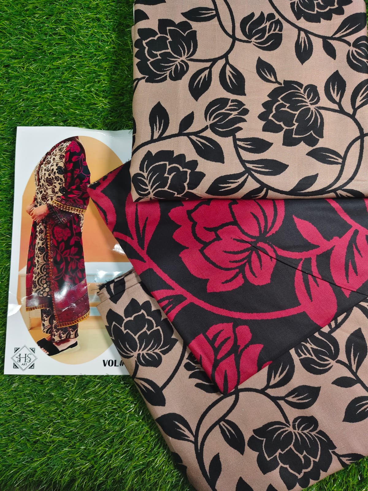 π Iznik π | 3PC Unstitched Linan Suits | Elegance Wear