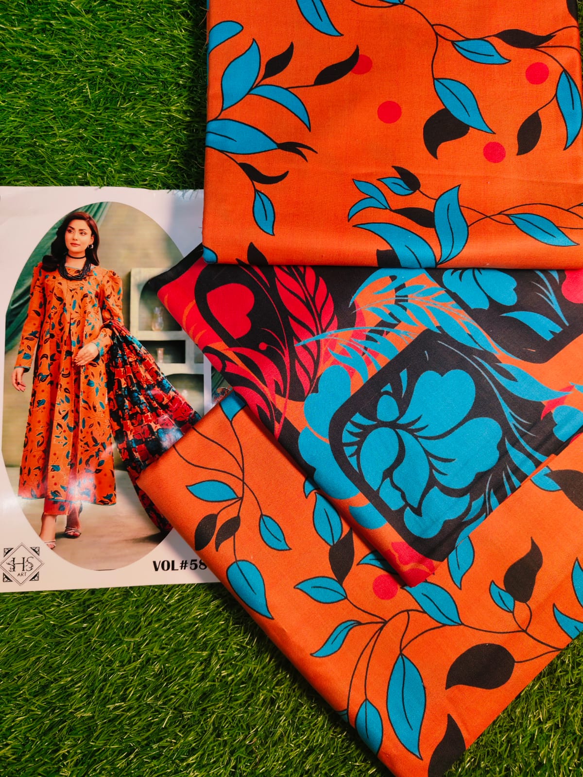 π Iznik π | 3PC Unstitched Linan Suits | Elegance Wear