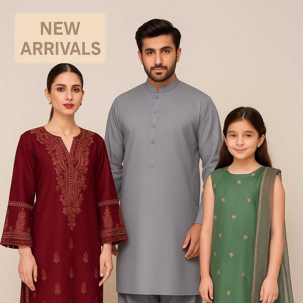 “Latest stitched and unstitched suits – New arrivals at Elegance Wear”