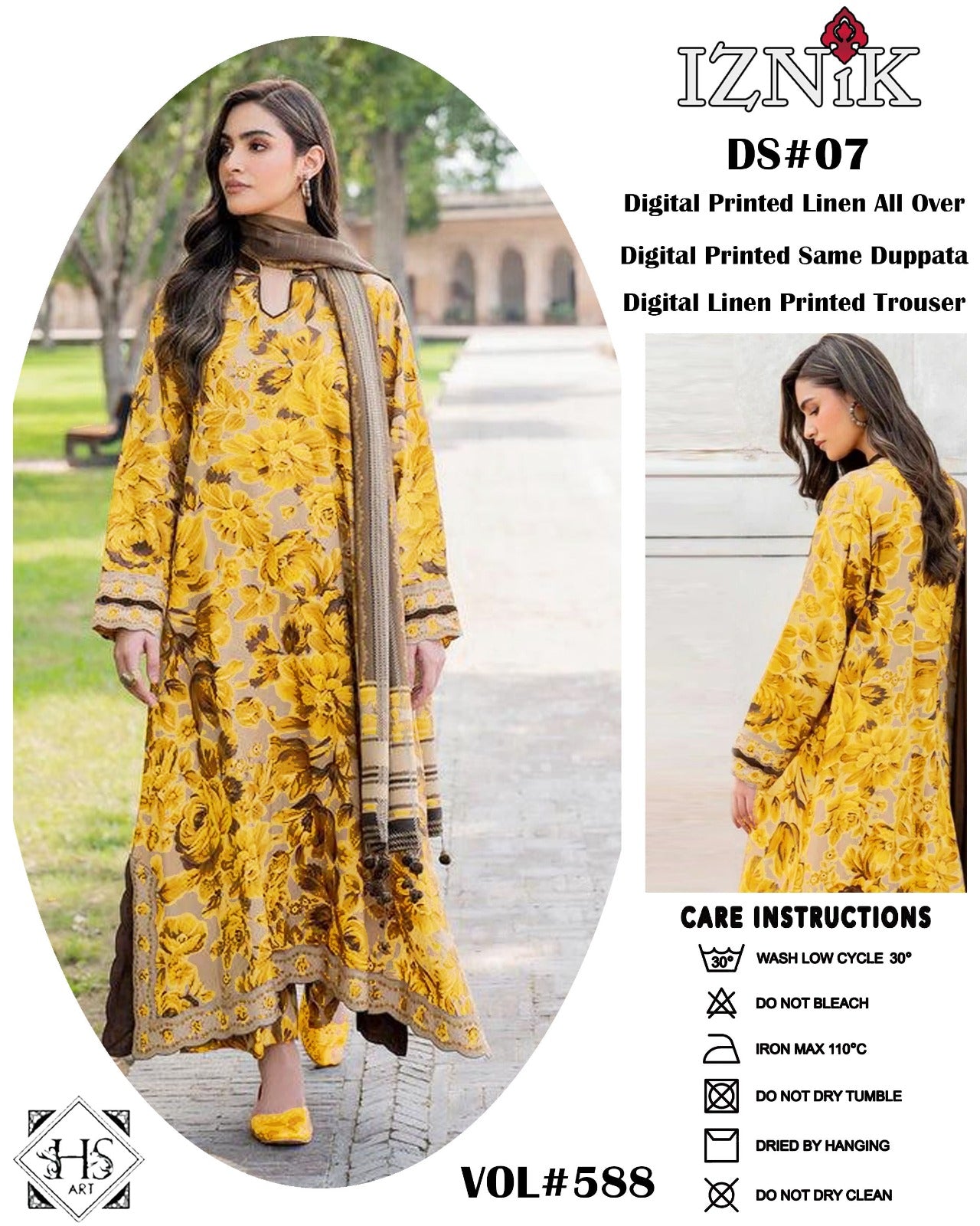 🍁 Iznik 🍁 | 3PC Unstitched Linan Suits | Elegance Wear