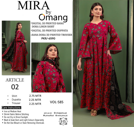 🌾 Mira By Omang 🌾 | 3PC Linen Suits | Bana Dora