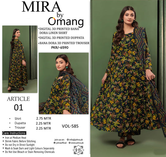 🌾 Mira By Omang 🌾 | 3PC Linen Suits | Bana Dora