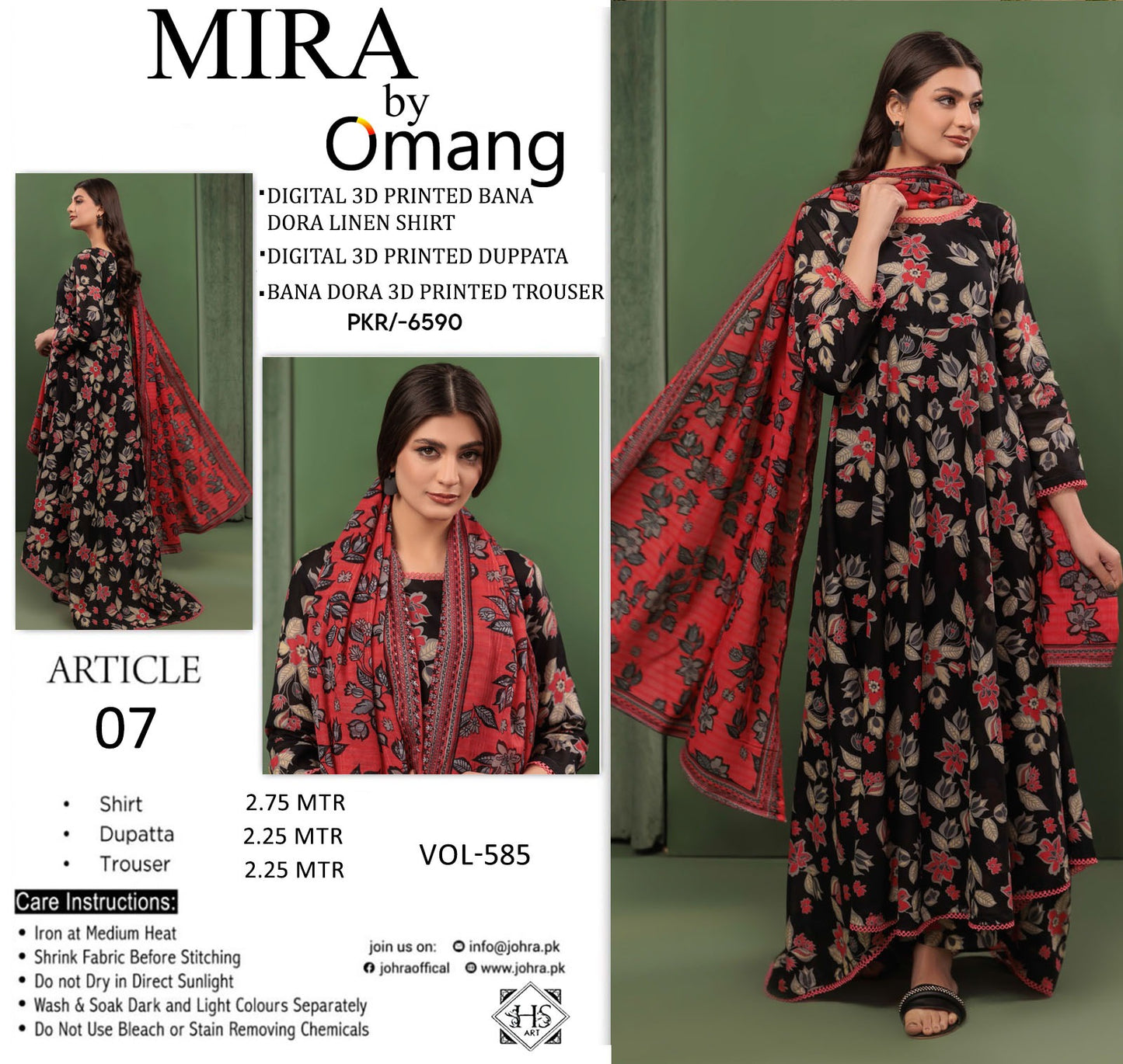 🌾 Mira By Omang 🌾 | 3PC Linen Suits | Bana Dora