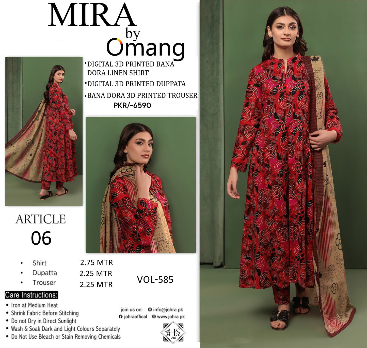 🌾 Mira By Omang 🌾 | 3PC Linen Suits | Bana Dora